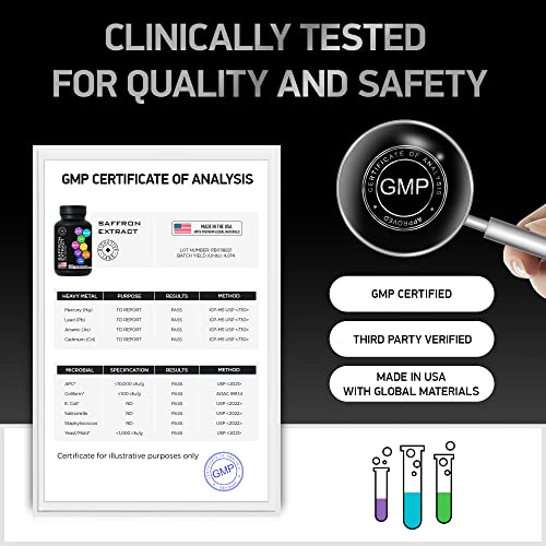 Pure Saffron Extract for Mood, Focus, Energy Boost