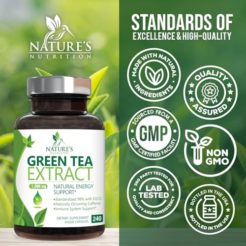 Green Tea Extract Capsules 1000mg - 3X Strength