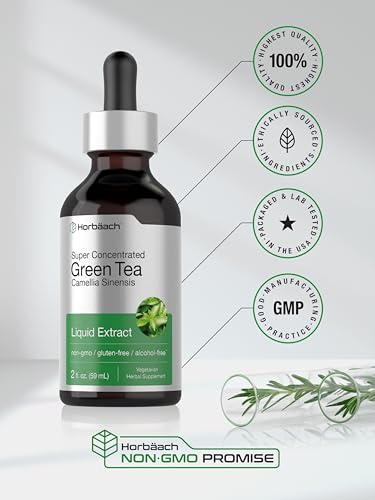 Horbäach Green Tea Extract Liquid | 2 Fl Oz
