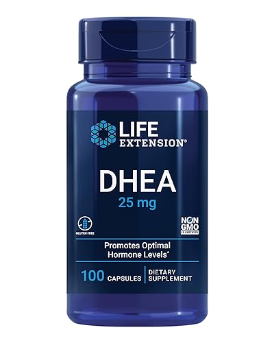 Life Extension DHEA 25 mg - Hormone Balance Supplement - 100 Capsules