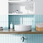 Bambus Aufbewahrungskorb 6er Set mit Stoffbezug