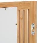 Bambus Wandspiegel mit Ablage und natürlichem Design