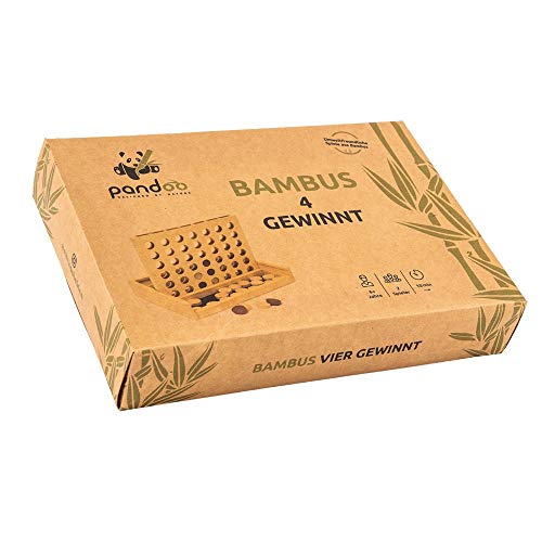 Pandoo Bambus 4 Gewinnt Spiel für Zwei