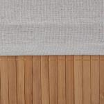 Bambus Aufbewahrungskorb 6er Set mit Stoffbezug