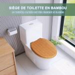 SAINOS Bambus WC Sitz mit Absenkautomatik, Holzdeckel, Qualität