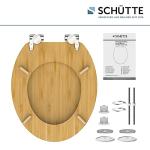 Bambus-Toilettensitz mit Soft-Close-Mechanismus