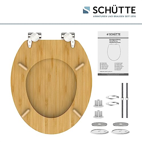 Bambus-Toilettensitz mit Soft-Close-Mechanismus