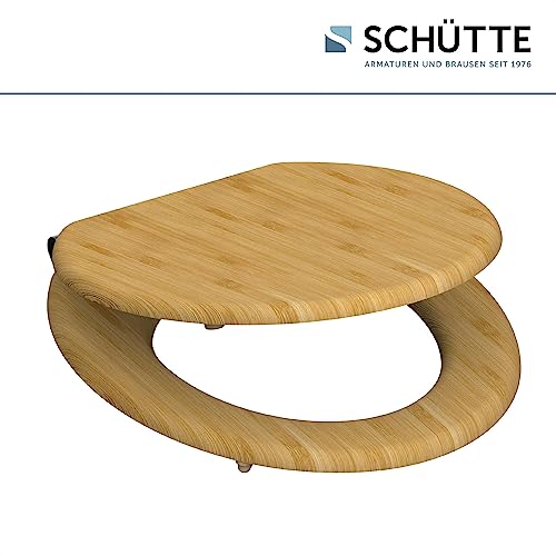 Bambus-Toilettensitz mit Soft-Close-Mechanismus