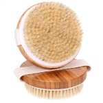Bambus Holz Bürste Set - Trockenbürste & Massagebürste
