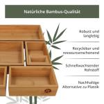 6-teiliges Schubladen Organizer aus Naturbambus