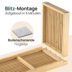 Bambus Sitzbank ohne Lehne – stabil und vielseitig