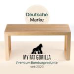 Bambus Sitzbank ohne Lehne – stabil und vielseitig