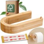 Bambus Toilettenpapierhalter - Ohne Bohren