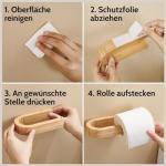 Bambus Toilettenpapierhalter - Ohne Bohren