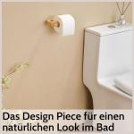 Bambus Toilettenpapierhalter - Ohne Bohren