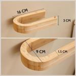 Bambus Toilettenpapierhalter - Ohne Bohren