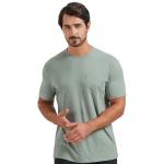 Bambus Herren T-Shirt mit Taschen, Sage, XL