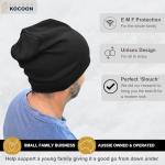 Golden Kocoon® Eco-Friendly Bamboo Slouch Beanie Black