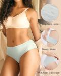 Bamboo Damenunterwäsche, atmungsaktive Feuchtigkeitstransport-Briefs, 5er-Pack