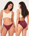Bambus Damen Bikini Unterwäsche, 6er-Pack