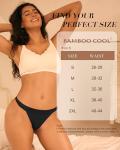 Bamboo Cool Damen Thongs Atembare Unterwäsche 6er Set