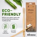 Natürliche Bambus Zahnbürsten, BPA-frei, vegane Erwachsene