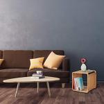 Relaxdays Bambus-Eckregal mit 2 Fachböden