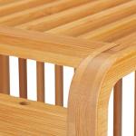 Relaxdays Bambus-Eckregal mit 2 Fachböden