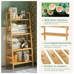 Multifunktionales Bambusregal für kleine Räume