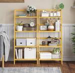 Multifunktionales Bambusregal für kleine Räume