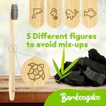 BAMBOOGALOO Premium Bambus Zahnbürsten & Gratis Wattestäbchen