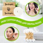 BAMBOOGALOO Premium Bambus Zahnbürsten & Gratis Wattestäbchen