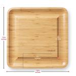 Casafield Bio-Bambus Käsebrett & Messer Geschenkset mit Schublade