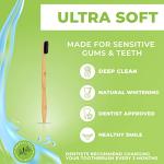 Zahnbürsten aus Bambuskohle, 12 Stück - Umweltfreundliche Zahnpflege