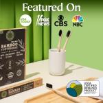 Zahnbürsten aus Bambuskohle, 12 Stück - Umweltfreundliche Zahnpflege