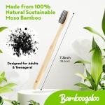 BAMBOOGALOO Premium Bambus Zahnbürsten & Gratis Wattestäbchen