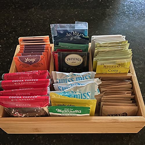 Bambus Teebeutelhalter, Tee Süßigkeiten Korb, Gewürz Organizer