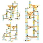 Bambus Murmelbahn Set für kreative Abenteuer 138 Teile