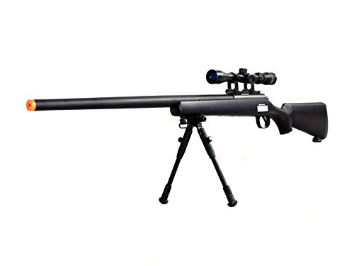 BBTac Airsoft Sniper Rifle with Scope and Bipod