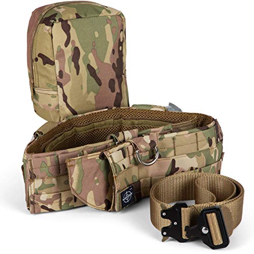 Combat Belt with Molle for Airsoft & Hunting
