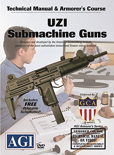 American Gunsmithing Institute Armorer’s Course Video on DVD for Uzi Submachine Guns - Technical Instructions for Disassembly, Cleaning, Reassembly and More