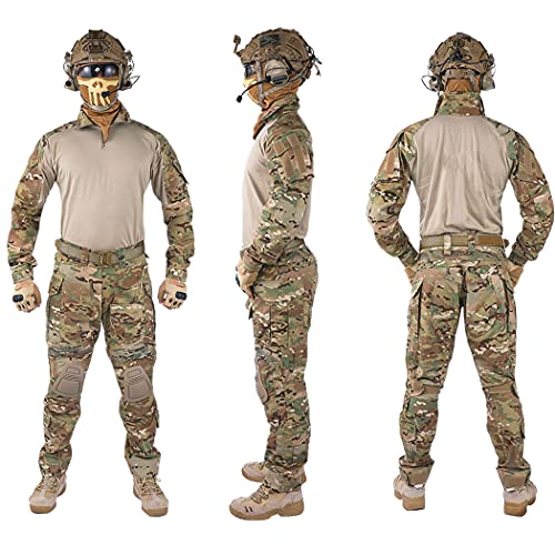 IDOGEAR Men's G3 Camo Combat Uniform Set