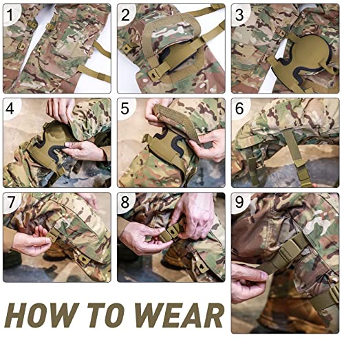 Upgraded Tactical Knee Pads for Airsoft Paintball