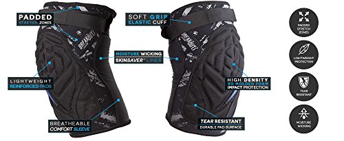 Black Lightweight Knee Pads for Airsoft
