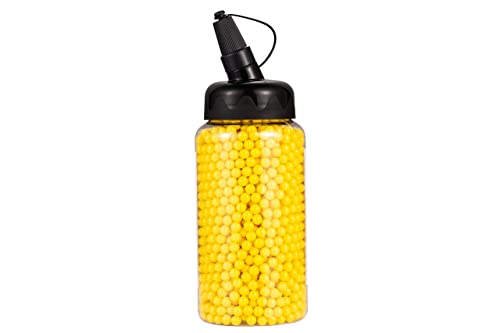 Ocean Loong Airsoft BBS 0.12g 6mm 2000 Rounds with an resealable Plastic Bottle& an Easy-Pour spout,Yellow Airsoft pellets