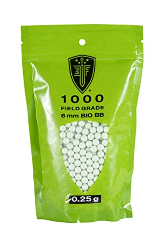 Elite Force Premium Biodegradable 6mm Airsoft BBS Ammo.25 Gram, 1000 Count, One Size