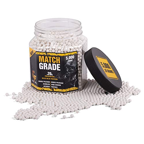 Match Grade White Airsoft BBs - 5000 Count