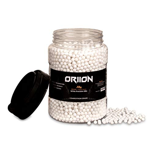 ORIION 6mm Airsoft BBS | Airsoft Bullets for High Precision & Greater Range | Airsoft Ammo | Airsoft BBS .20g | Airsoft BB & Airsoft Pellets for AEGs, Pistols & Rifles | 5000 Rounds 6mm BBS