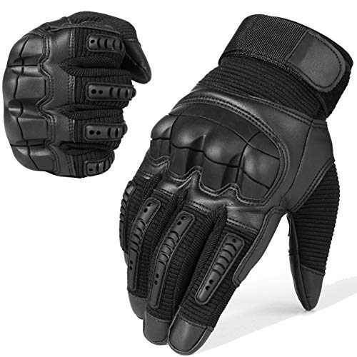Touch Screen Tactical Gloves for Men (L Black)