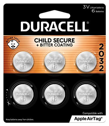 Duracell CR2032 Lithium Battery 6 Pack